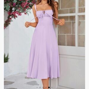 Beautiful Lavender Midi Corset Dress